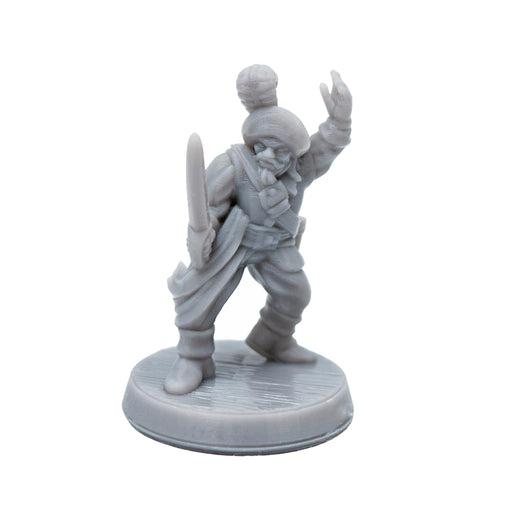 Miniature dnd figures Sword Fighting Pirate 3D printed for tabletop wargames and miniatures-Miniature-Brite Minis- GriffonCo Shoppe