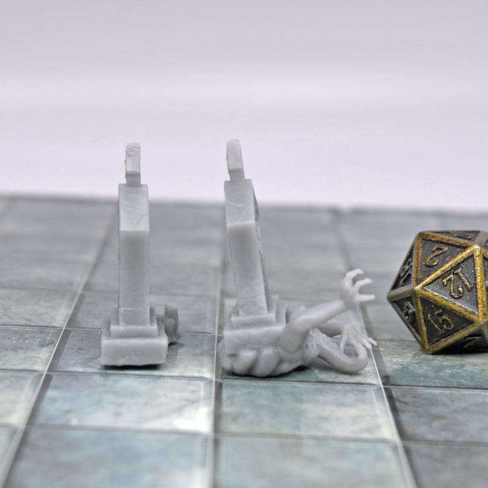 Miniature dnd figures Tombstone Mimic 3D printed for tabletop wargames and miniatures-Miniature-Black Skull Studios- GriffonCo Shoppe
