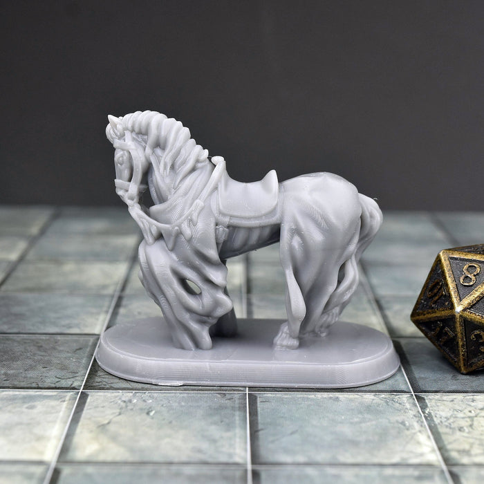 Miniature dnd figures Undead Horse 3D printed for tabletop wargames and miniatures-Miniature-Brite Minis- GriffonCo Shoppe