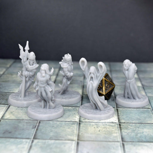 Miniature dnd figures Undead Set 3D printed for tabletop wargames and miniatures-Miniature-Brite Minis- GriffonCo Shoppe