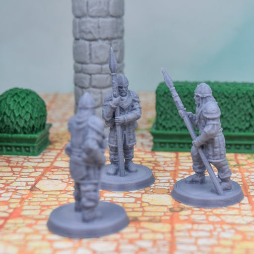 Miniature dnd figures Village Guardss 3D printed for tabletop wargames and miniatures-Miniature-Vae Victis- GriffonCo Shoppe