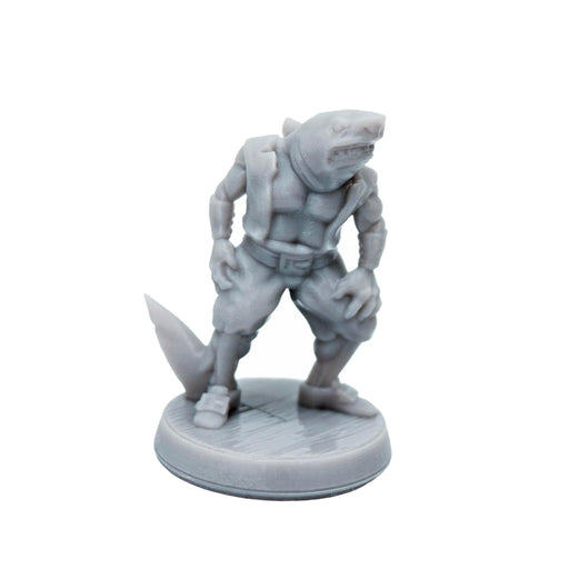 Miniature dnd figures Wereshark 3D printed for tabletop wargames and miniatures-Miniature-Brite Minis- GriffonCo Shoppe