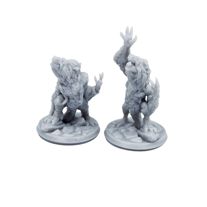 Miniature dnd figures Werewolves 3D printed for tabletop wargames and miniatures-Miniature-Arbiter- GriffonCo Shoppe
