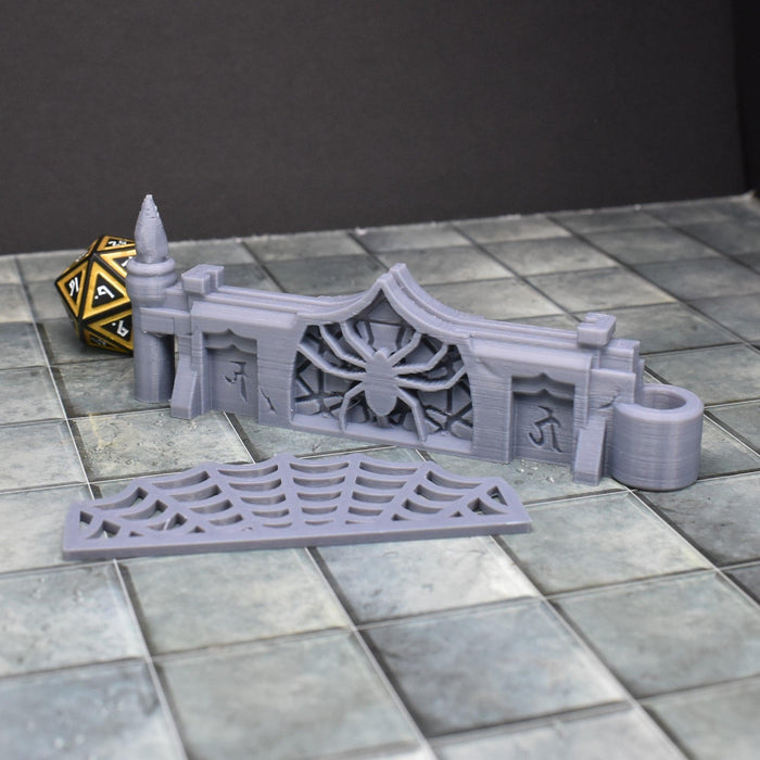 Tabletop Wargaming Terrain Drow DungeonSticks - Spider Walls Modular-DungeonSticks-EC3D- GriffonCo Shoppe