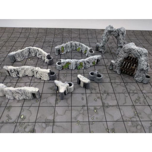 Tabletop Wargaming Terrain Dry Caverns Addon DungeonSticks Modular dnd-DungeonSticks-EC3D- GriffonCo Shoppe