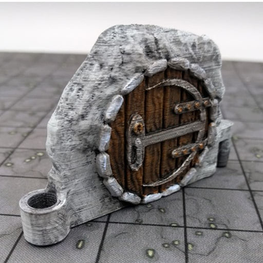 Tabletop Wargaming Terrain Gnomish Door DungeonSticks Modular dnd-DungeonSticks-EC3D- GriffonCo Shoppe