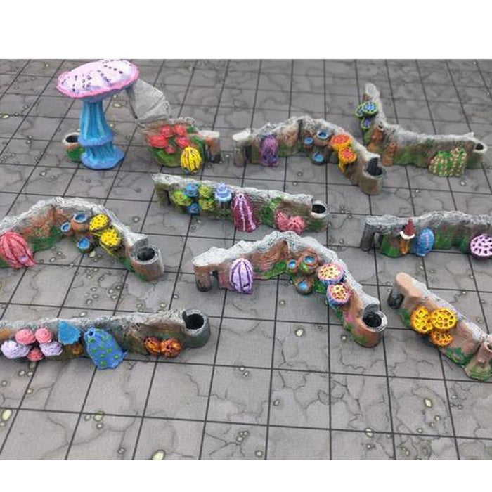 Tabletop Wargaming Terrain Mushroom Grove DungeonSticks Modular dnd-DungeonSticks-EC3D- GriffonCo Shoppe