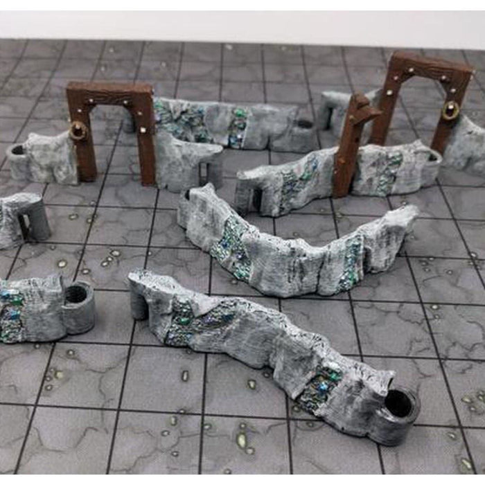 Dnd Ores Rocks Tabletop Wargaming Terrain Ore Mines DungeonSticks Modular dnd ...