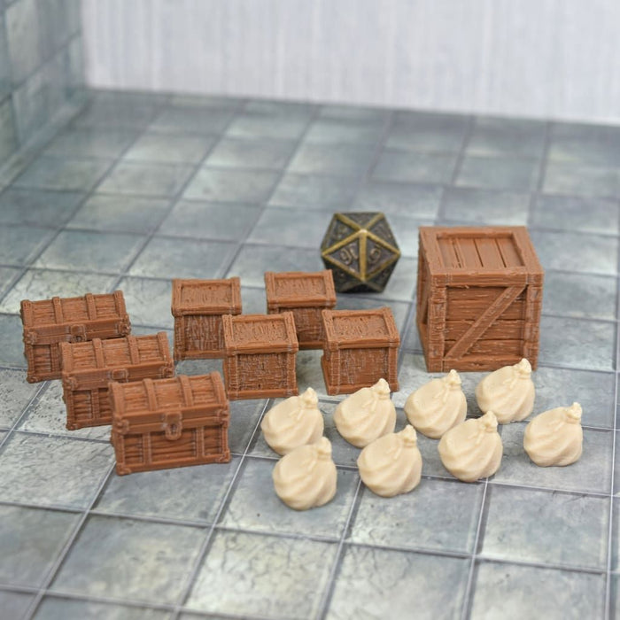 Tabletop wargaming Shipping Goods terrain set for dnd accessories-Scatter Terrain-Fat Dragon Games- GriffonCo Shoppe