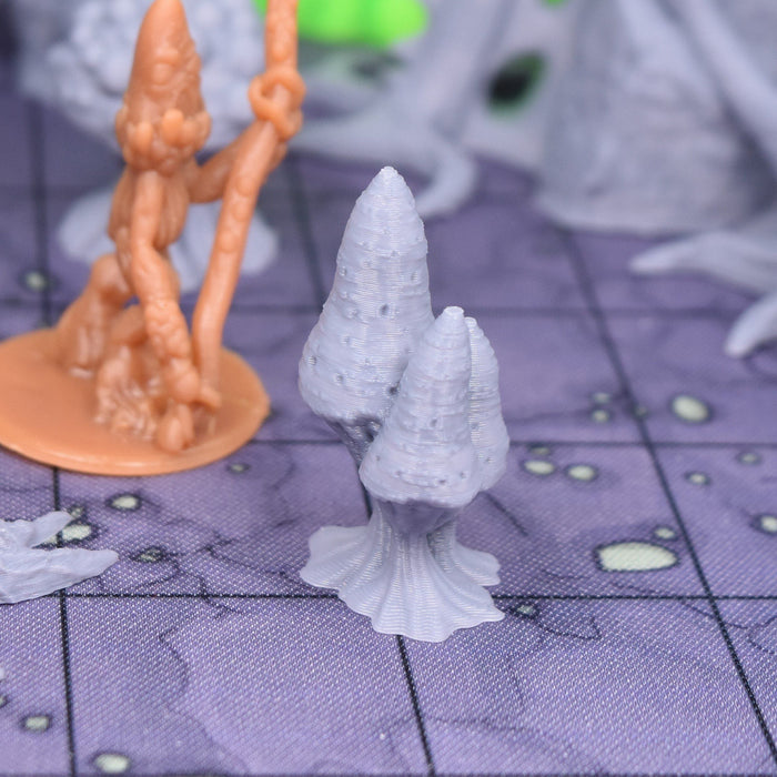 Tabletop wargaming terrain Alien Mushrooms for dnd accessories-Scatter Terrain-Duncan Shadow- GriffonCo Shoppe