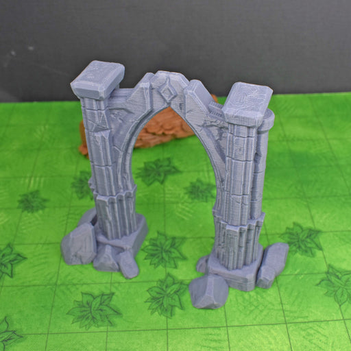 Tabletop wargaming terrain Archway Ruins for dnd accessories-Scatter Terrain-Lost Adventures- GriffonCo Shoppe