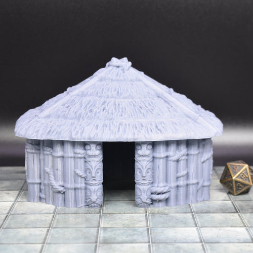 Tabletop wargaming terrain Bamboo Hut for dnd accessories-Scatter Terrain-EC3D- GriffonCo Shoppe