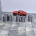 Tabletop wargaming terrain Barrels & Barricades Set for dnd-Scatter Terrain-Hayland Terrain- GriffonCo Shoppe