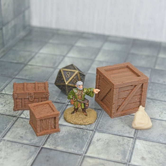 Tabletop wargaming terrain Big Crate for dnd accessories-Scatter Terrain-Fat Dragon Games- GriffonCo Shoppe