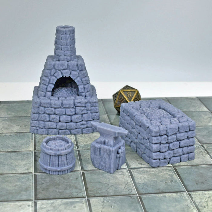 Tabletop wargaming terrain Blacksmith Forge for dnd accessories-Scatter Terrain-Vae Victis- GriffonCo Shoppe