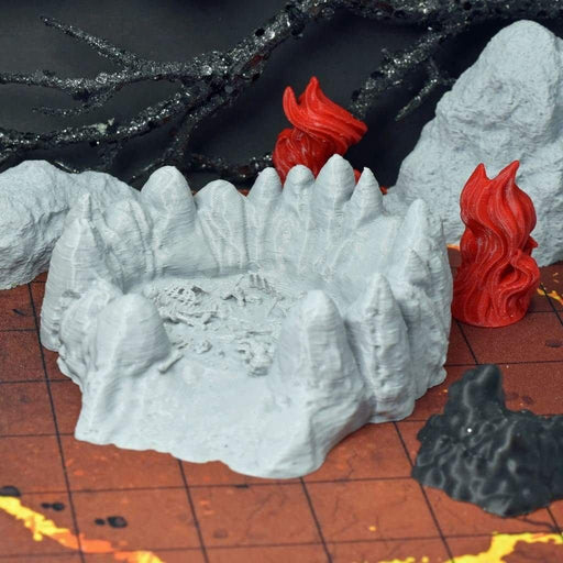 Tabletop wargaming terrain Bone Pit for dnd accessories-Scatter Terrain-EC3D- GriffonCo Shoppe