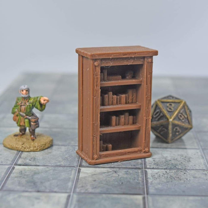 Tabletop wargaming terrain Bookcase for dnd accessories-Scatter Terrain-EC3D- GriffonCo Shoppe