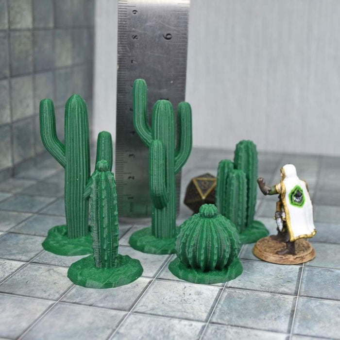 Tabletop wargaming terrain Cactus Plants for dnd accessories-Scatter Terrain-EC3D- GriffonCo Shoppe