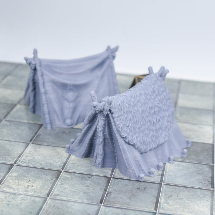 Tabletop wargaming terrain Camp Tents for dnd accessories-Scatter Terrain-Fat Dragon Games- GriffonCo Shoppe