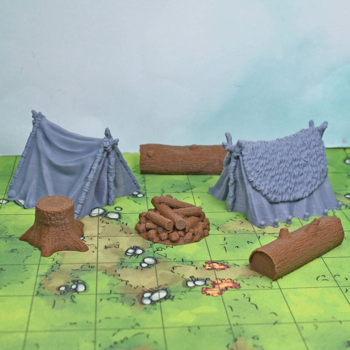 Tabletop wargaming terrain Campsite Set for dnd accessories-Scatter Terrain-Fat Dragon Games- GriffonCo Shoppe
