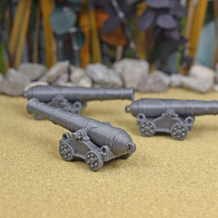 Tabletop wargaming terrain Cannons for dnd accessories-Scatter Terrain-MasterWorks OpenForge- GriffonCo Shoppe