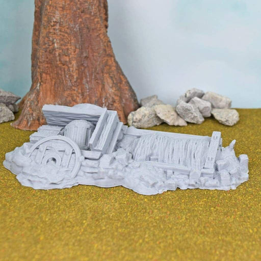 Tabletop wargaming terrain Cart Rubble with Ox for dnd accessories-Scatter Terrain-Hayland Terrain- GriffonCo Shoppe