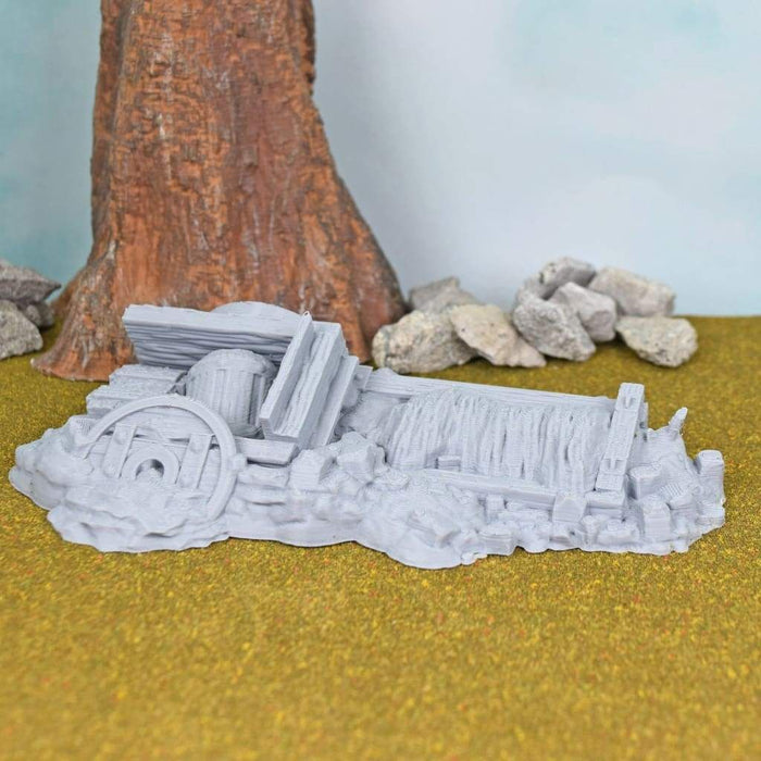 Tabletop wargaming terrain Cart Rubble with Ox for dnd accessories-Scatter Terrain-Hayland Terrain- GriffonCo Shoppe