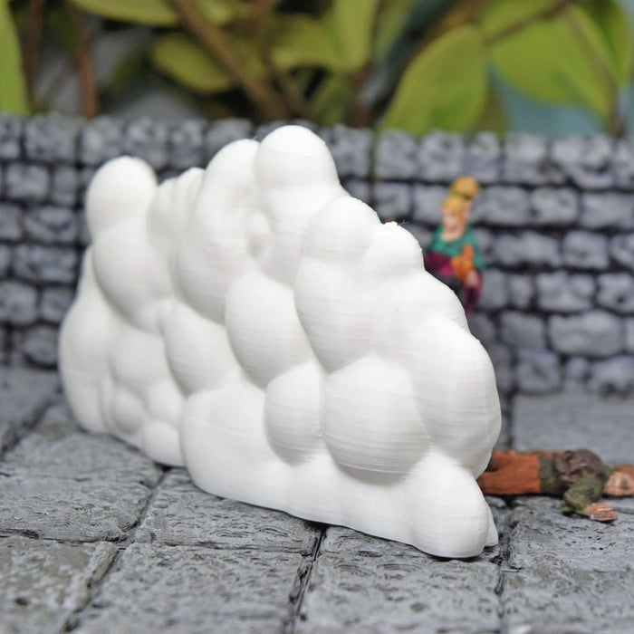 Tabletop wargaming terrain Cloud Wall for dnd accessories-Scatter Terrain-Nickey's Hatchery- GriffonCo Shoppe