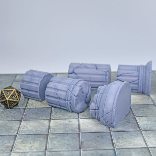 Tabletop wargaming terrain Column Ruins for dnd accessories-Scatter Terrain-Lost Adventures- GriffonCo Shoppe