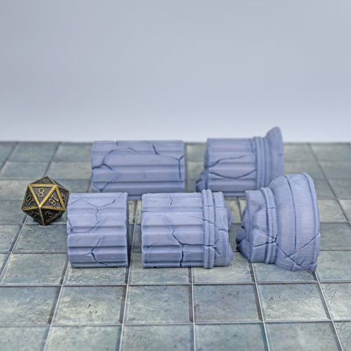 Tabletop wargaming terrain Column Ruins for dnd accessories-Scatter Terrain-Lost Adventures- GriffonCo Shoppe