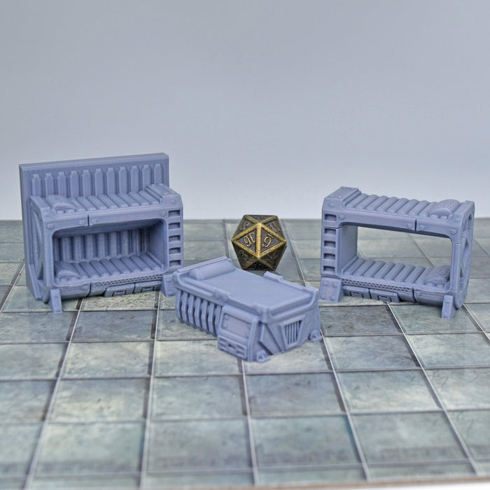 Tabletop wargaming terrain Crew Beds for dnd accessories-Scatter Terrain-EC3D- GriffonCo Shoppe