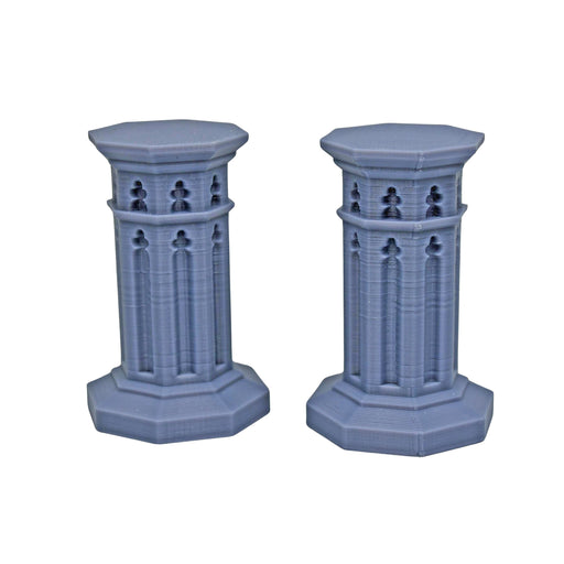 Tabletop wargaming terrain Crypt Pillars for dnd accessories-Scatter Terrain-Fat Dragon Games- GriffonCo Shoppe