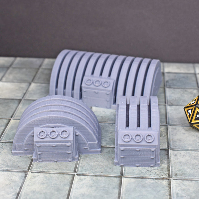 Tabletop wargaming terrain Curved Generators for dnd accessories-Scatter Terrain-Hayland Terrain- GriffonCo Shoppe