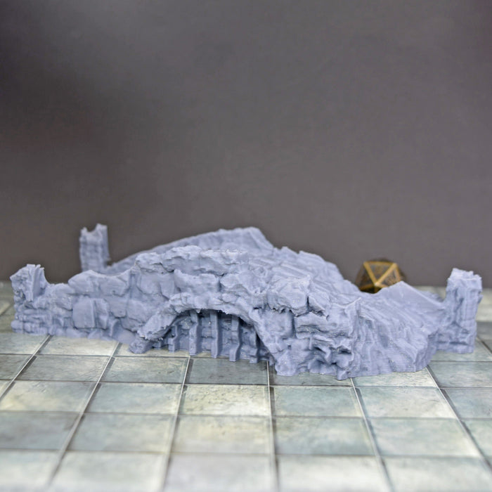 Tabletop wargaming terrain Damaged Bridge for dnd accessories-Scatter Terrain-EC3D- GriffonCo Shoppe