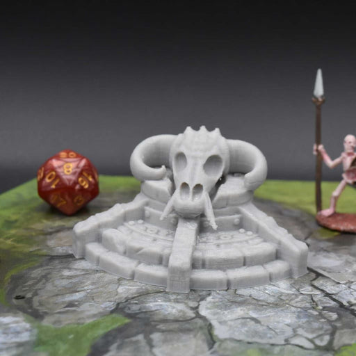 Tabletop wargaming terrain Demon Pedestal for dnd accessories-Scatter Terrain-EC3D- GriffonCo Shoppe