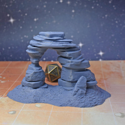 Tabletop wargaming terrain Desert Natural Arch for dnd accessories-Scatter Terrain-MiniForge- GriffonCo Shoppe