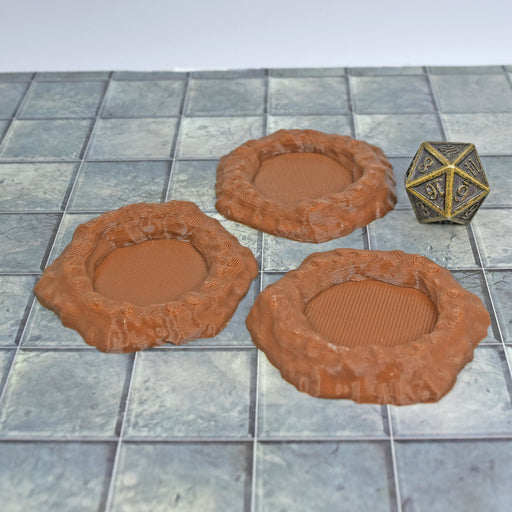 Tabletop wargaming terrain Dirt Crater for dnd accessories-Scatter Terrain-MasterWorks OpenForge- GriffonCo Shoppe