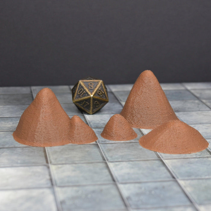 Tabletop wargaming terrain Dirt Piles for dnd accessories-Scatter Terrain-Dark Realms- GriffonCo Shoppe