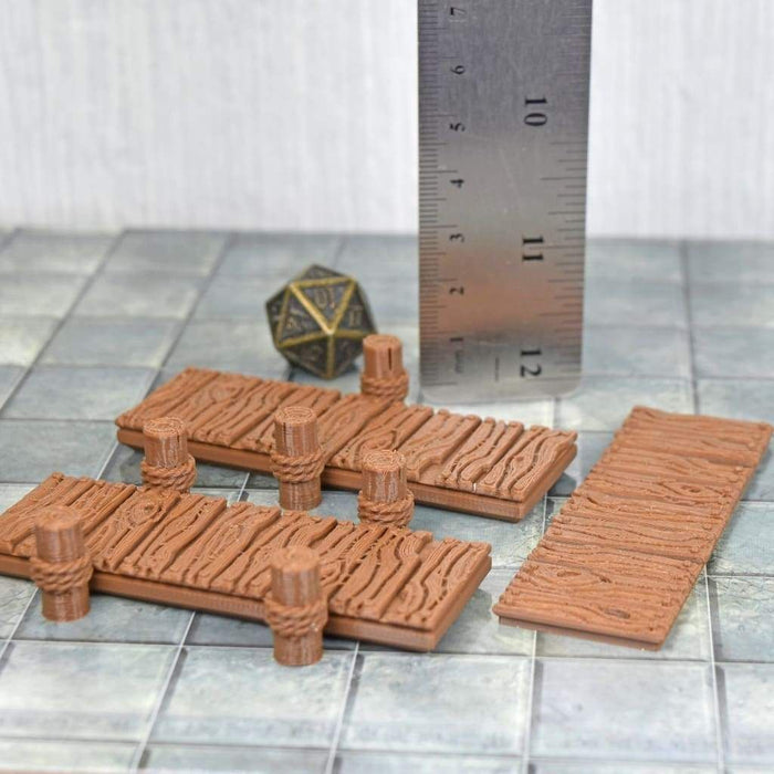 Tabletop wargaming terrain Docks for dnd accessories-Scatter Terrain-EC3D- GriffonCo Shoppe