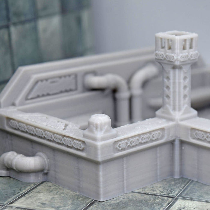 Tabletop wargaming terrain Dwarven Bath for dnd accessories-Scatter Terrain-MasterWorks OpenForge- GriffonCo Shoppe