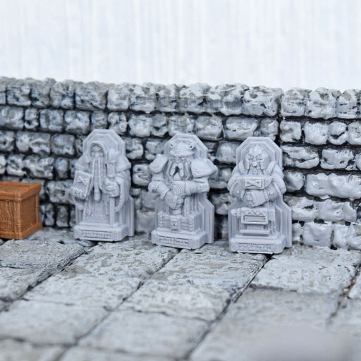 Tabletop wargaming terrain Dwarven Statues for dnd accessories-Scatter Terrain-Fat Dragon Games- GriffonCo Shoppe