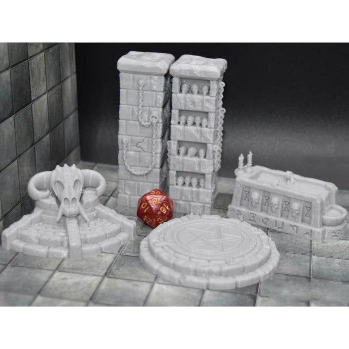 Tabletop wargaming terrain Evil Pillars for dnd accessories-Scatter Terrain-EC3D- GriffonCo Shoppe