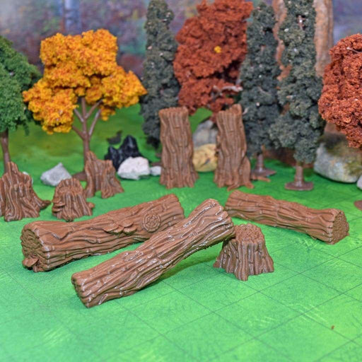 Tabletop wargaming terrain Fallen Logs for dnd accessories-Scatter Terrain-Vae Victis- GriffonCo Shoppe