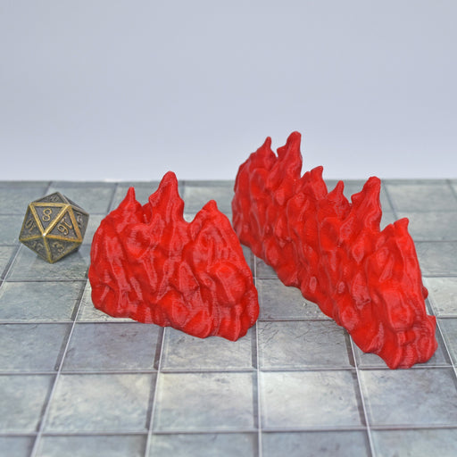 Tabletop wargaming terrain Fire Flames for dnd accessories-Scatter Terrain-Hayland Terrain- GriffonCo Shoppe