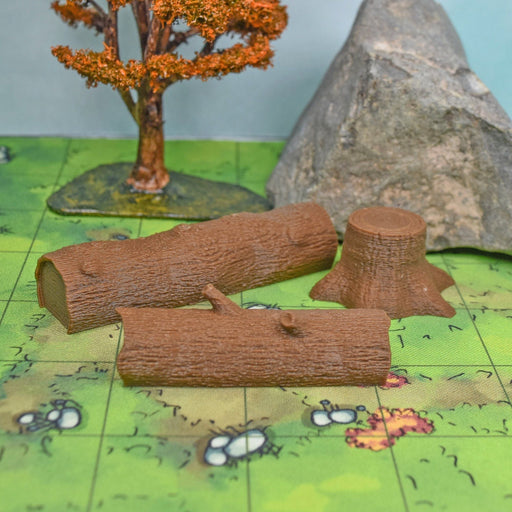 Tabletop wargaming terrain Forest Logs for dnd accessories-Scatter Terrain-Fat Dragon Games- GriffonCo Shoppe