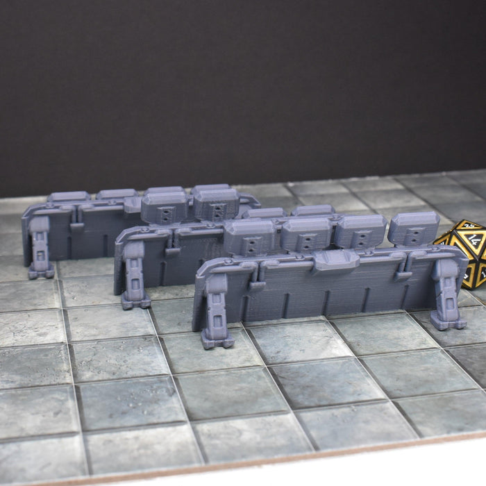 Tabletop wargaming terrain Fortification Barriers - Wide for dnd-Scatter Terrain-EC3D- GriffonCo Shoppe