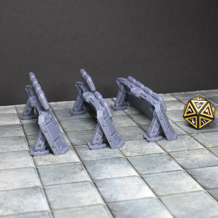 Tabletop wargaming terrain Fortification Barriers - Wide for dnd-Scatter Terrain-EC3D- GriffonCo Shoppe