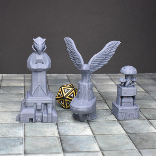 Tabletop wargaming terrain Fountain Statues for dnd accessories-Scatter Terrain-EC3D- GriffonCo Shoppe