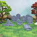 Tabletop wargaming terrain Graveyard Headstones for dnd accessories-Scatter Terrain-Hayland Terrain- GriffonCo Shoppe