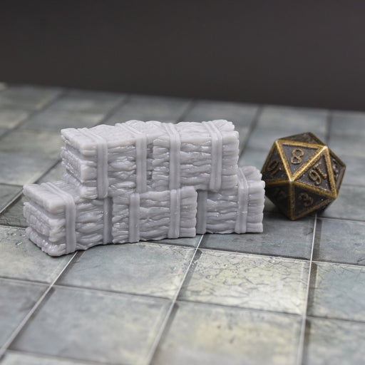 Tabletop wargaming terrain Hay Bales for dnd accessories-Scatter Terrain-Korte- GriffonCo Shoppe